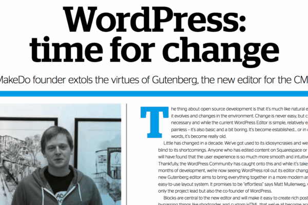 Make Do featured in Decembers Web Designer Magazine
