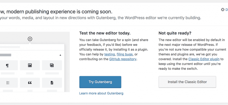 Get Ready for WordPress Gutenberg